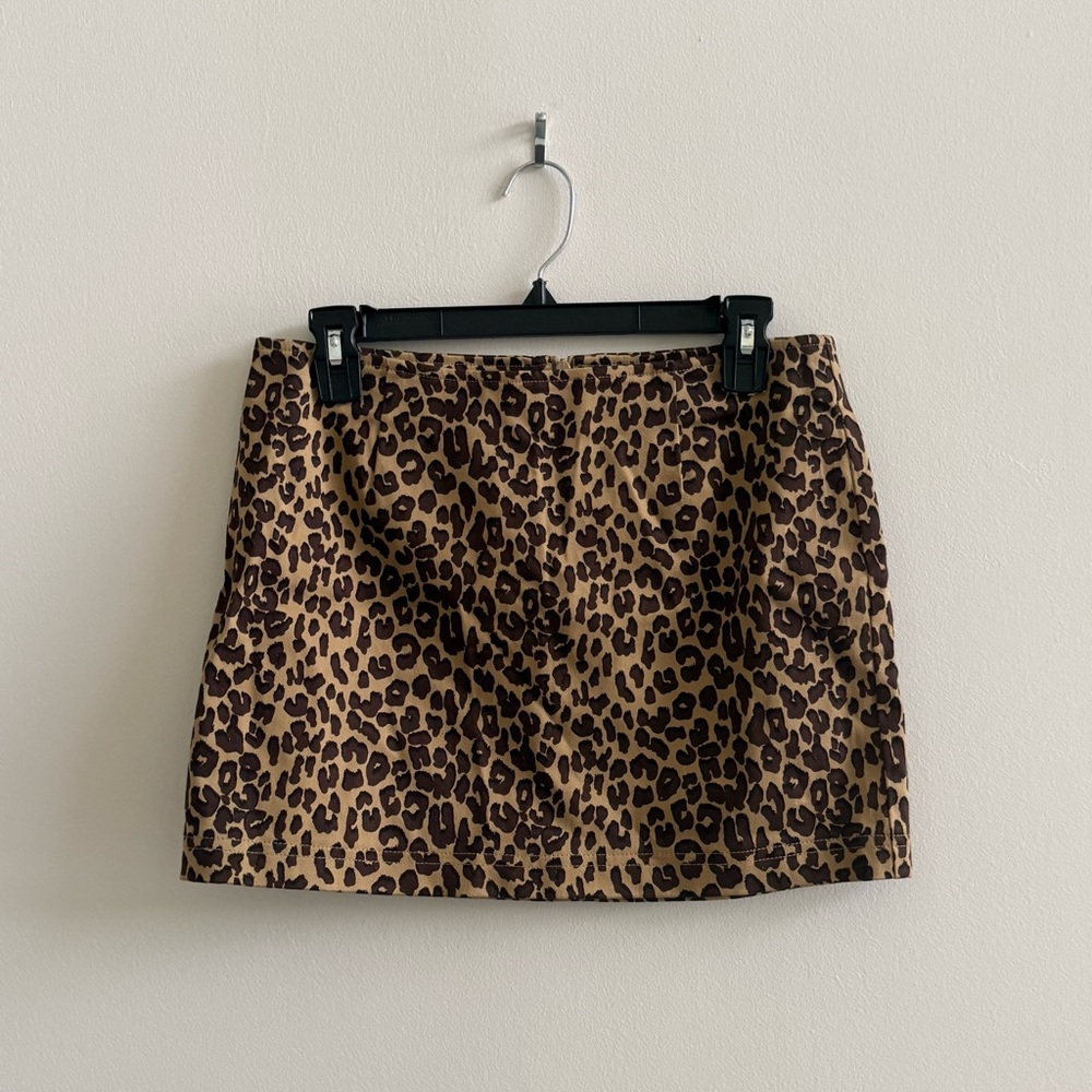 Vintage Guess Leopard Mini Skirt